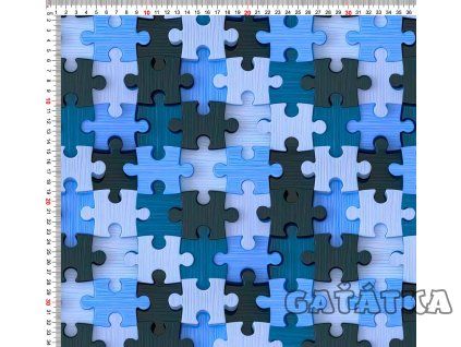 puzzle modrá