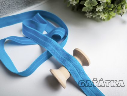 Lemovací půlená pruženka 19mm - modrá