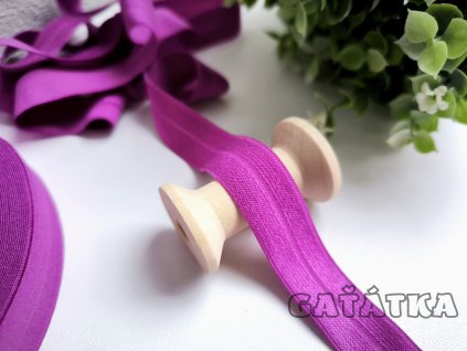 Lemovací půlená pruženka 19mm - cyklamén