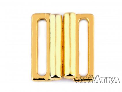Plavkové zapínání kovové - 20mm - barva zlatá