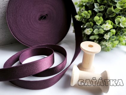 Pruženka ramínková 18mm -plum red