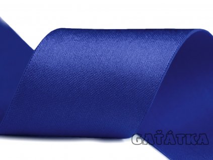 Saténová pruženka 50mm - královsky modrá