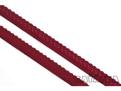 Pruženka 24mm lemovací půlená -  vínová