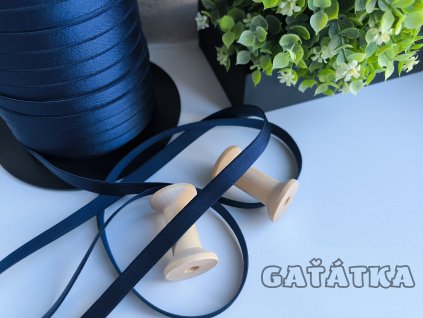 Elastické ramínko šíře 10mm - tmavě modrá