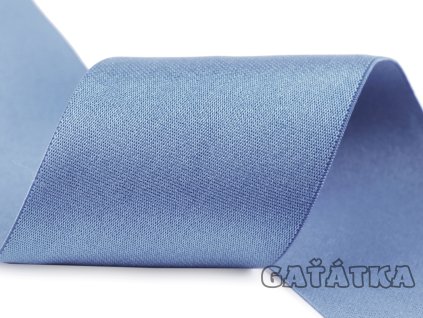 Saténová pruženka denim 50mm