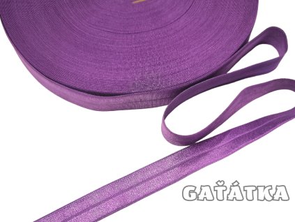 Lemovací půlená pruženka 19mm - tmavá lila
