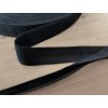 Lemování pruženka do pasu 25mm - černá