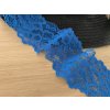 Elastická krajka 5,5cm - královsky modrá