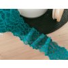 Elastická krajka 5,5cm - smaragdová