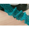 Elastická krajka 5,5cm - smaragdová
