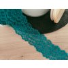 Elastická krajka 5,5cm - smaragdová