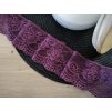 Elastická krajka 6,8cm - plum red