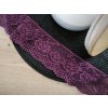 Elastická krajka 6,8cm - plum red