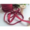Elastická lemovací pruženka šíře 10mm - vínová