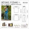 střih dětského pyžama