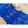 Elastická krajka v šíři 22,2cm - královsky modrá