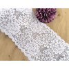 Elastická krajka v šíři 18cm - bílá