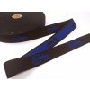 Pruženka/ guma do boxerek 30mm - TRAKTORY - modrý vzor