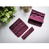 Zadní podprsenkové zapínání 3:3 - plum red