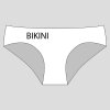 kalhotky BIKINI technicky nakres