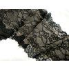 Elastická krajka 180mm - béžovo/černá