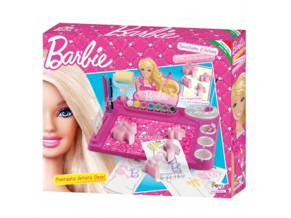 Barbie Malířský set s houbičkami a šablonami