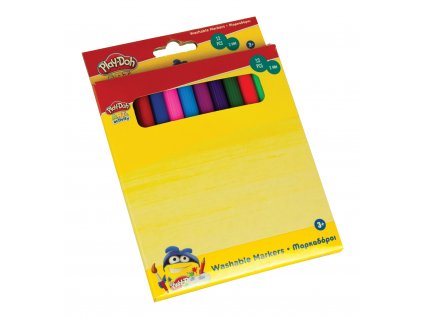 PLAY-DOH Barevné pratelné  fixy  12barev