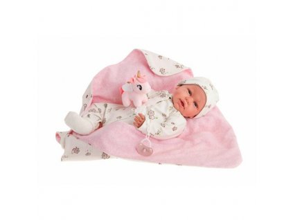 Antonio Juan 81063 Můj první REBORN DANIELA - realistická panenka miminko s měkkým látkovým tělem - 52 cm