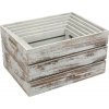 Dřevěné boxy VINTAGE GREY - set 6 ks