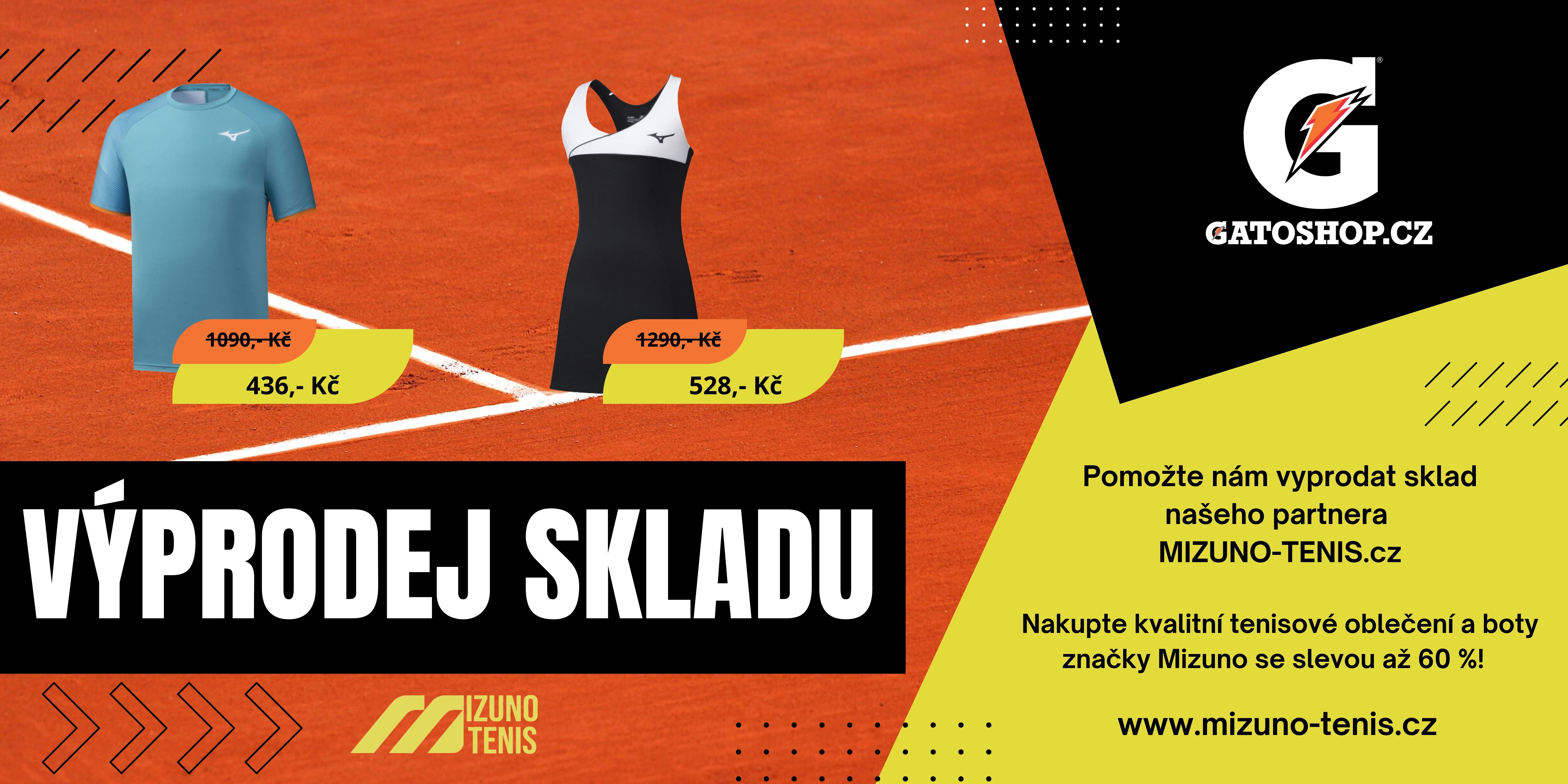 Výprodej skladu našeho partnera MIZUNO-TENIS.cz