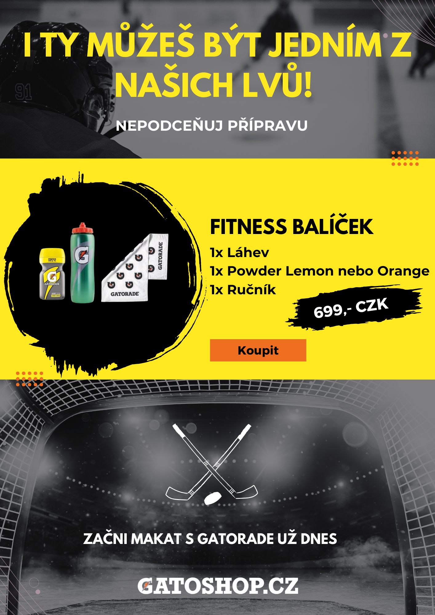Makej a staň se lvem s Gatorade! 🦁