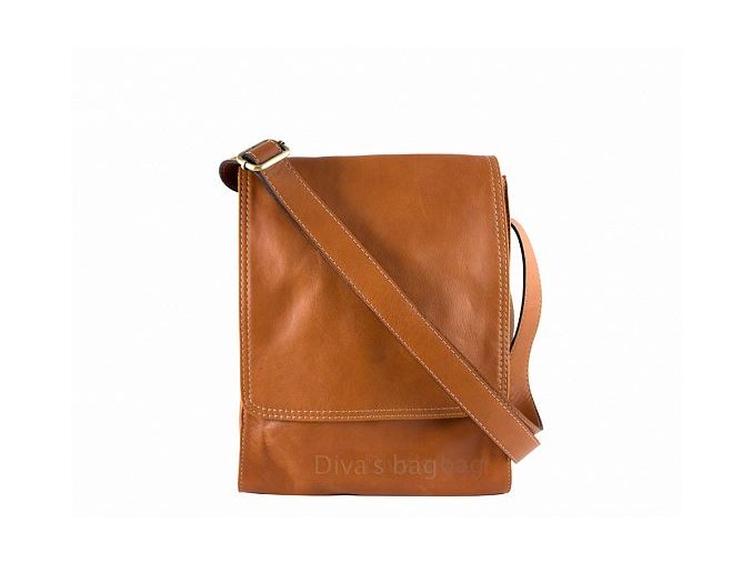 Unisex kožená brašna DIVAs MESSENGER BAG PARIGI -různé barvy