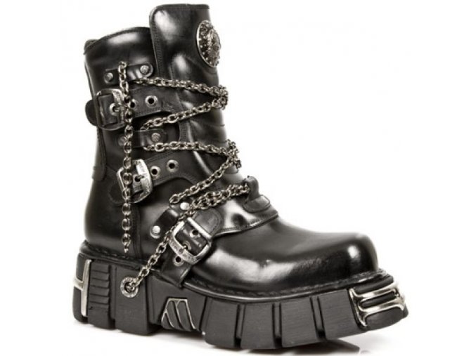 BOTY NEW ROCK M.1011-S1 Itali Negro, TOWER NEGRO ACERO ORIFICIO