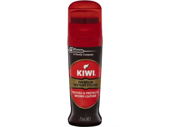 KIWI INSTANT-tekutý vosk na obuv hnědý