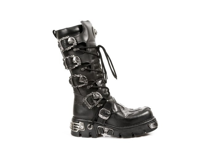BOTY NEW ROCK M.403-S1 ITALI Y NOMADA NEGRO, ANTIC ACERO, REACTOR TOBERAS ORIFI