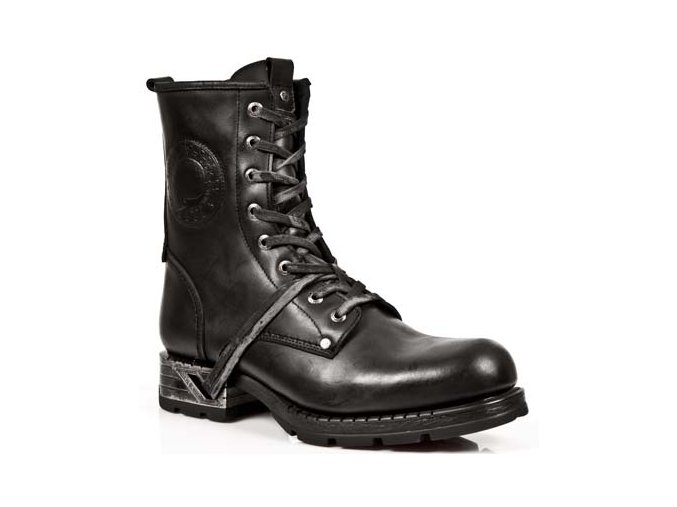 BOTY NEW ROCK M.MR001-C11 ITALI NEGRO, MOTOROCK NEGRO TACON ACERO