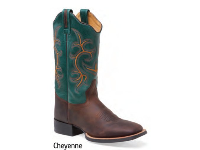 Jama Old West 18127E  CHEYENNE BROWN/TURQUOISE dámská westernová obuv