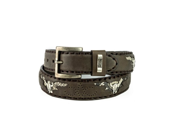 belt 1322s vacuno python castana