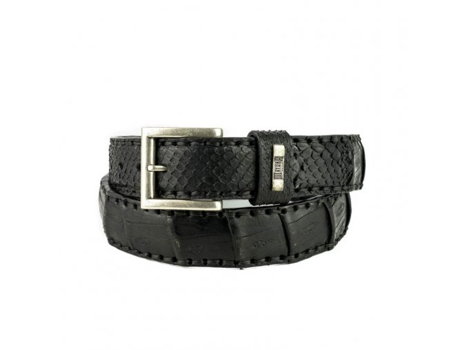 belt 214 crocodile python black