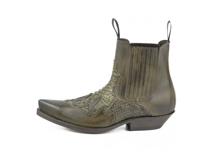 Pánská westernová obuv Mayura Boots ROCK 2500 VACUNO/PYTHON TAUPE