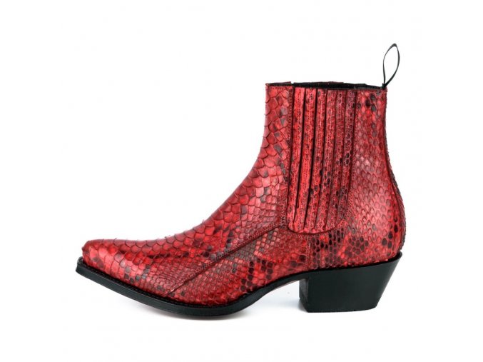 mayura boots marie 2496 red natural phyton (1)