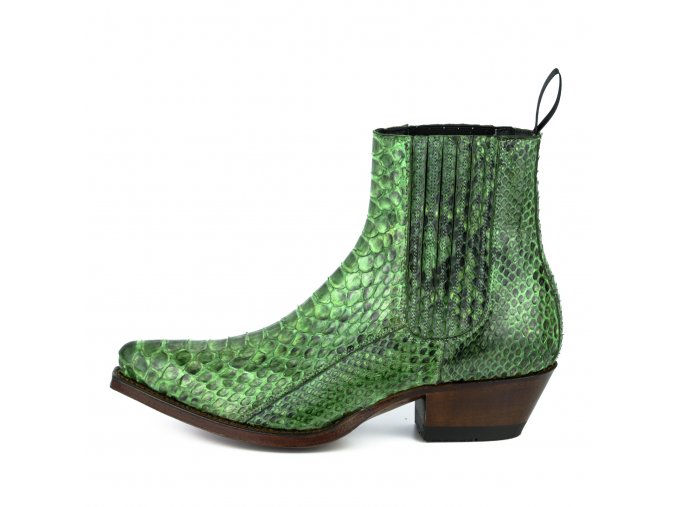 Dámská westernová obuv Mayura Boots Marie 2496 PYTHON NATURAL  VERDE