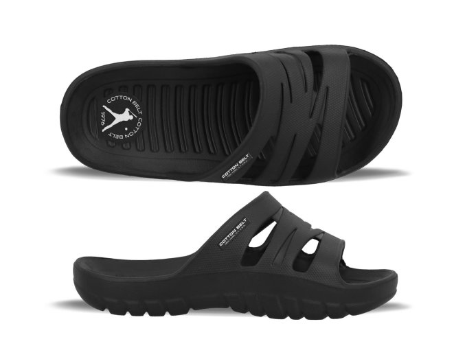 Pánské plážové pantofle COTTON BELT BLACK