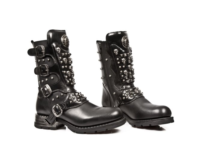 SLEVA BOTY NEW ROCK M.MR019-S1 ITALI NEGRO, NOMADA NEGRO, MOTOROCK NEGRO ACERO