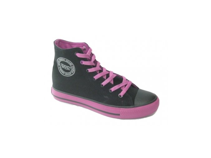 Dámská plátěná obuv DK 14SS039 BLK/PURPLE