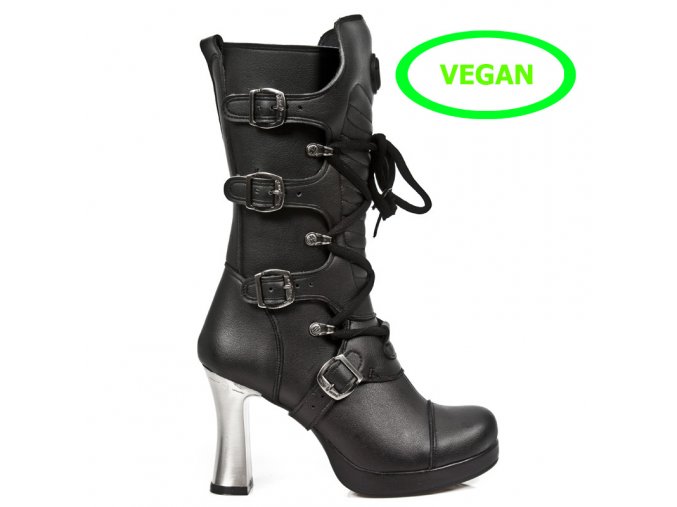 BOTY NEW ROCK M.5815-VC10 VEGAN NEGRO PLATAFORMA GOTH TACON ACERO