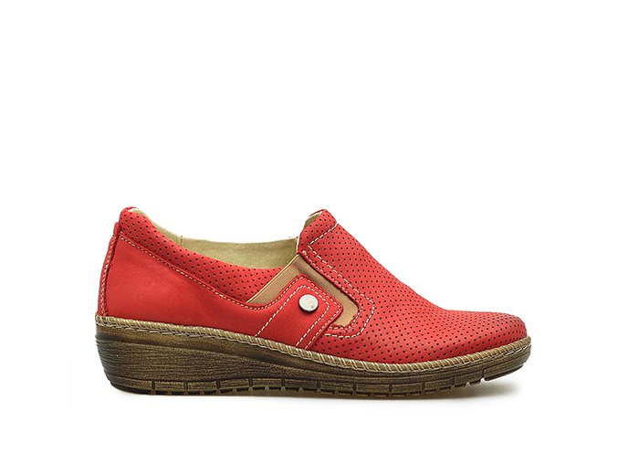Dámské mokasíny HELIOS 329 RED