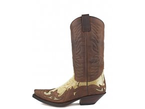 Unisex westernová obuv SENDRA 3241 CUERVO SPRINTER 7004-PYTHON BARR.NATURAL