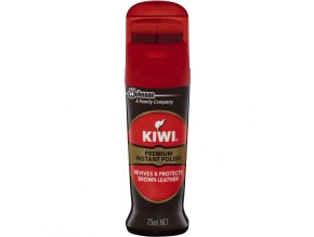 KIWI INSTANT-tekutý vosk na obuv hnědý