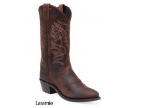 Jama Old West Boots OW 2030 LE  LARAMIE TAN BROWN PULL UP dámská westernová obuv